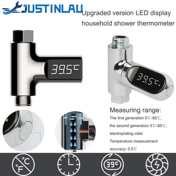 LED Digital Shower Water Temperature Thermometer