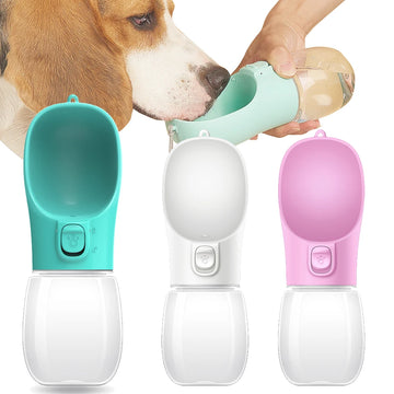 Portable Dog Water Bottle with Drinking Bowl