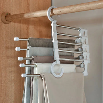 Telescopic Folding Multi-Layer Pants Rack