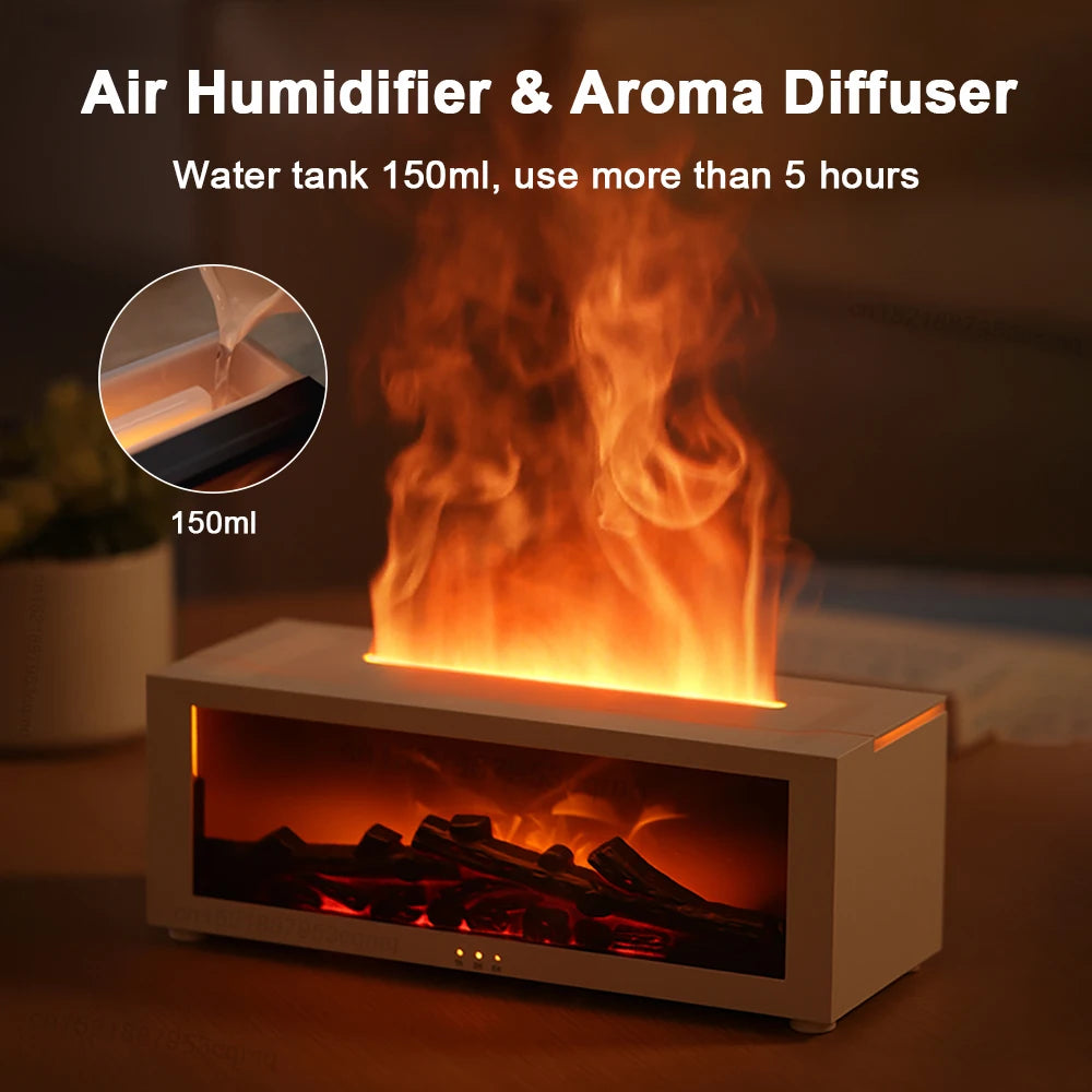 Flame Aroma Air Humidifier & Essential Oil Diffuser